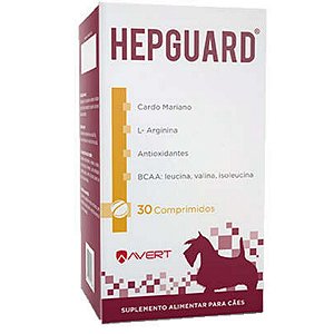 Suplemento Avert Para Cães Hepguard - 30 Comprimido
