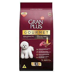 Ração GranPlus Gourmet Ovelha & Arroz para Cães Adultos Raças Mini