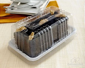 Embalagem mini torta e bolo fatia 300g G62 M caixa com 150 unidades  Galvanotek - Olaplastic Embalagens - Materiais Descartáveis e Ecológicos