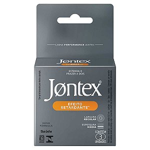 3 Camisinhas Jontex Efeito Retardante Preservativo