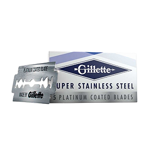 5 Lâminas de Barbear Gillette Platinum Inteiras e Afiadas