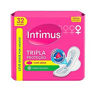 Absorvente Tripla Proteção Seca Com Abas 32 Unidades Intimus