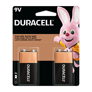Baterias Alcalinas Duracell 9 Volts 2 Unidades