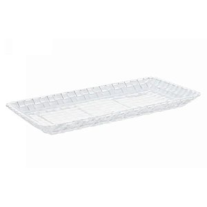 Travessa de Vidro Cristal Para Bolo Sobremesa Tress 25cm Lyor