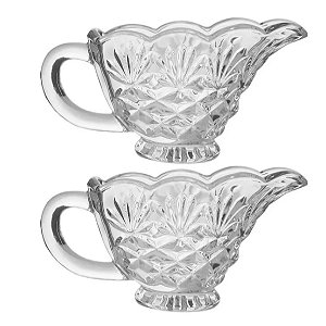 Kit 2 Molheira de Vidro Cristal Com Alça 140ml Dublin Lyor