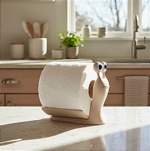 Suporte Porta Papel Higiênico Caracol Para Banheiro C1