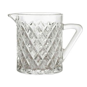 Jarra Leiteira de Vidro Deli Diamante Alça Clean 340ml Lyor