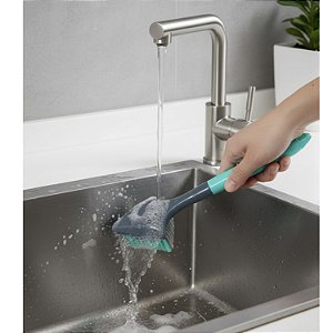 Escova de Limpeza Mágica Para Uso Geral Triangular Azul C25