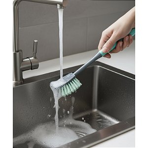 Escova de Limpeza Para Cozinha Banheiro Retangular Azul C26