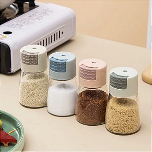 Porta Condimentos Temperos de Vidro Com Dosador 180ml VDA050