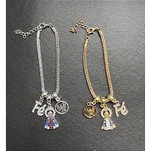 Pulseira Ajustável Nossa Sra. Aparecida Espírito Santo e Fé