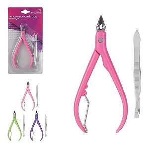 Kit Alicate para Cutículas 10,4cm + Pinça Sobrancelha LBasic