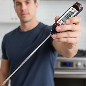 Termômetro Culinário Digital Espeto Alta Precisão Cozinha SQ