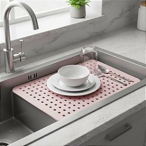 Tapete Protetor Escorredor de Pia Antirrisco Resistente 33cm C018