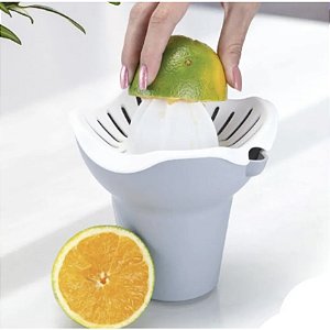 Espremedor de Frutas Laranja Manual Prático 500ml Cinza K32