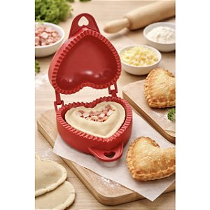 Forma de Pastel Fogazza Prática Formato Coração Vermelho C1F