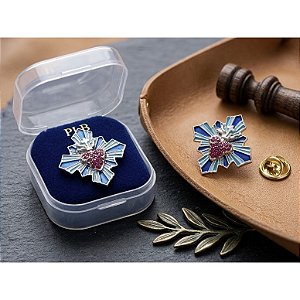 Broche Botton Sagrado Coração de Jesus + Caixinha Exclusiva