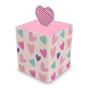 CAIXA POP UP 12x10x10cm AMOR EM CORES PCT C/ 10 UNIDADES