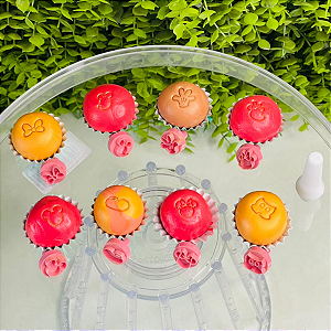 Kit Carimbos Ratinhos Rosa Para Doces Blue Star