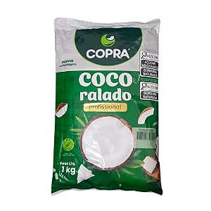 COCO RALADO PROFISSIONAL FLOCOS PADRÃO 1KG - COPRA