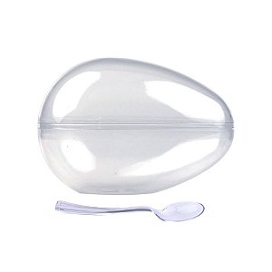 CASCA DE OVO PÁSCOA ACRÍLICA G 350G C/COLHER C/4 UN BLUESTAR
