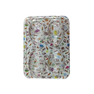 BANDEJA BLISTER P/ 04 OVOS PÁSCOA 50GR PCT C/ 05 UN - COELHINHO