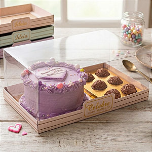 5 Caixas Bento Cake Celebre Para 6 Doces Aniversário Lembrancinhas Festa Encomendas C4595 Ideia