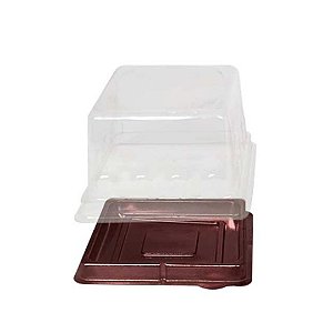 MINI CAKE BOX QUADRADO CHOCOLATE PCT C/10 UN FLIP