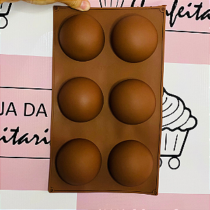FORMA MEIA ESFERA 29CM PARA CHOCOLATES E DOCES PRIME CHEF