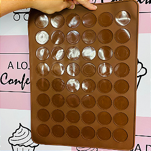 Tapete Macarons e Bem Casado 48 Cavidades 38x28cm Prime Chef