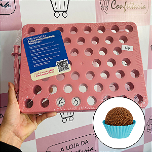 Placa Porcionadora 12g C/ Empurrador 2em1 Rosa Bebê - Blue Star
