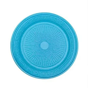 PRATO 15cm AZUL PCT C/10 UN. - PLASTIK