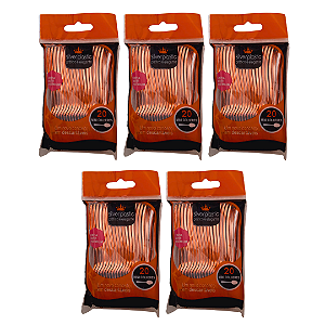 KIT MINI COLHER LINHA ROSE PREMIUM C/ 100 UN - SILVER