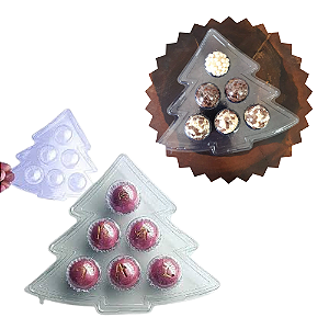05 Pé De Brigadeiro Árvore De Natal Cristal Docinhos Confeitaria Festas Flip