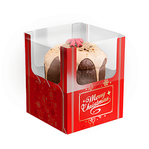 5 CAIXAS MINI PANETONE ENCANTO NATAL CLÁSSICO C5138 IDEIA
