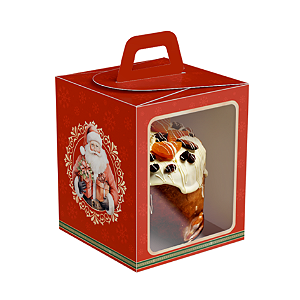 5 CAIXAS MINI PANETONE SOFT C/ VISOR NATAL NOEL C5117 IDEIA