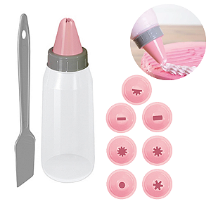 DECORADOR DE BOLO COM 8 BICOS 350ML DONA COTTA