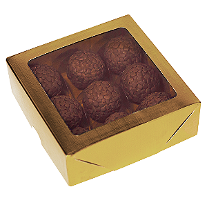 10 CAIXAS LAMINADA C/ VISOR 09 DOCES OURO C4671 IDEIA
