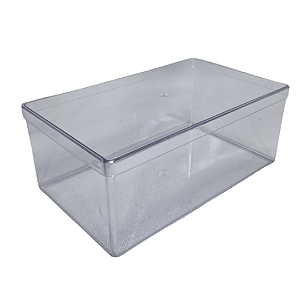 CAKE BOX RETANGULAR 1,750L TRANSPARENTE LSC TOYS