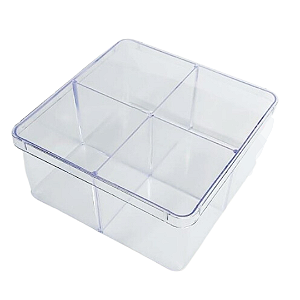 CAIXA DIVISÓRIA ACRILICA 15X15 TRANSPARENTE OLDANI