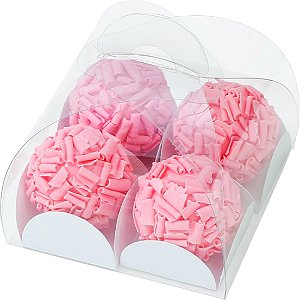 CAIXA VALISE (4 DOCES) COR CRISTAL - PCT C/ 10 UNIDADES