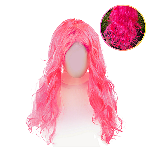 PERUCA ONDULADA PINK C/1 UN FANTASIA CROMUS