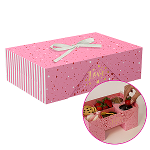 5 CAIXAS FONDUE C/ FITA - LOVE C5489 IDEIA