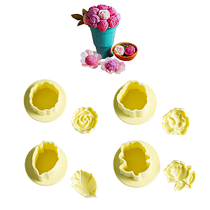 Moldes Ejetor Max Rosas p/ Doces e Brigadeiros Blue Star