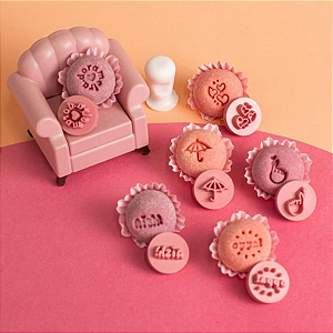 Kit Carimbos Dorama Para Doces Blue Star