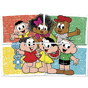 PAINEL 4 LAMINAS TURMA DA MONICA NEW 1,28MX90CM FESTCOLOR
