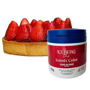 CORANTE EM PÓ VERMELHO BORDÔ ICEMIX COLOR 100G ICEBERG