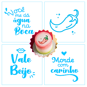 KIT MINI STENCILS CALIENTES C/04 UN BLUE STAR