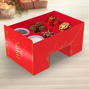 CAIXA FONDUE C/ FITA NATAL LUZ PCT C/ 10 UN C5693 IDEIA