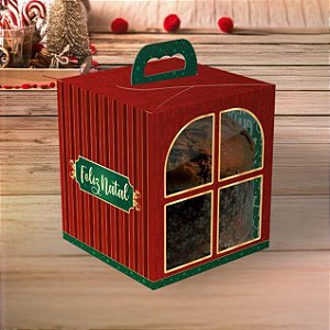 CAIXA PANETONE JANELA C/ ALCA NOEL PCT C/ 10 UN C5705 IDEIA